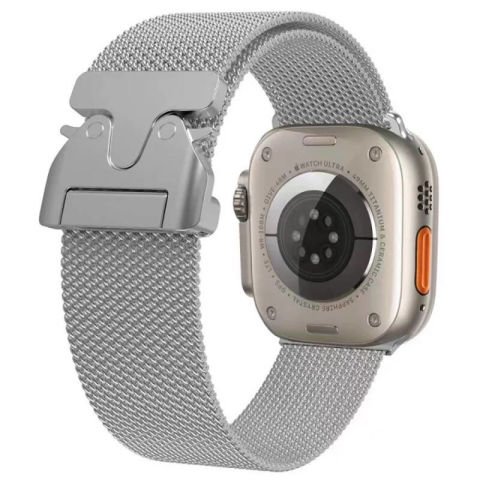 Apple Watch Ultra 49mm Patinda KRD-25 Metal Hasır Kordon