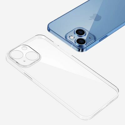Apple iPhone 14 Plus Kılıf Şeffaf Sert PC Patinda Vayt Kapak