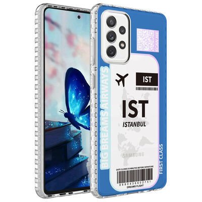 Galaxy A23 Kılıf Airbag Kenarlı Renkli Desenli Silikon Patinda Elegans Kapak