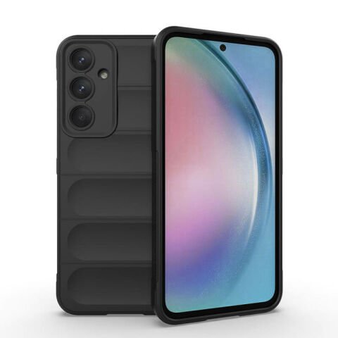 Galaxy A55 Kılıf Esnek TPU Oyuklu Arka Yüzey Tasarımlı Patinda Etnik Silikon Kapak