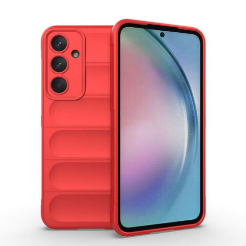 Galaxy A55 Kılıf Esnek TPU Oyuklu Arka Yüzey Tasarımlı Patinda Etnik Silikon Kapak