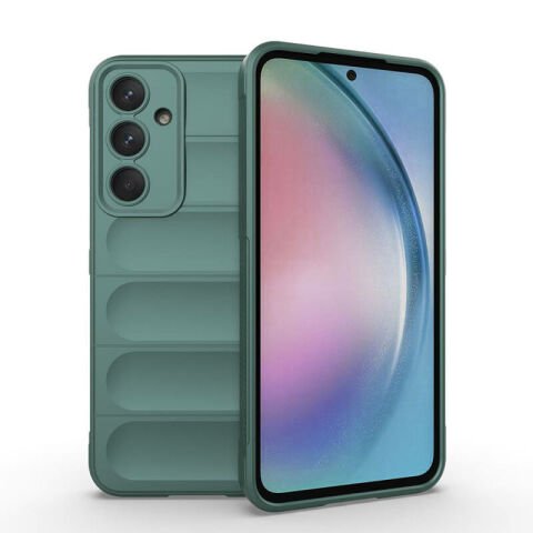 Galaxy A55 Kılıf Esnek TPU Oyuklu Arka Yüzey Tasarımlı Patinda Etnik Silikon Kapak