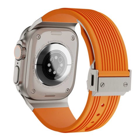 Apple Watch 42mm Patinda KRD-113 Spor Görünümlü Silikon Kordon