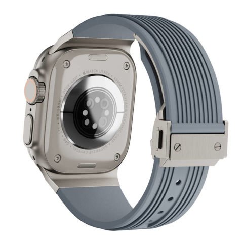 Apple Watch 42mm Patinda KRD-113 Spor Görünümlü Silikon Kordon