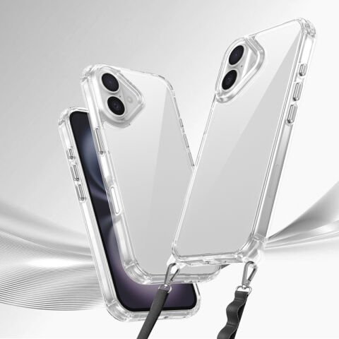 Apple iPhone 16 Plus Kılıf Airbagli Takılabilir Askı Aparatlı Patinda Snap Silikon Kapak