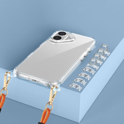 Apple iPhone 16 Plus Kılıf Airbagli Takılabilir Askı Aparatlı Patinda Snap Silikon Kapak