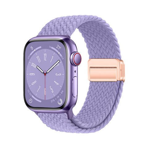 Apple Watch 38mm Patinda KRD-134 Örgü Tasarımlı Hasır Kordon Strap Kayış