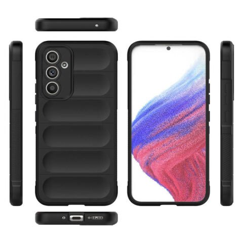 Galaxy A54 Kılıf Esnek TPU Oyuklu Arka Yüzey Tasarımlı Patinda Etnik Silikon Kapak