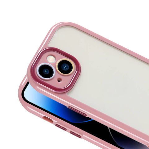 Apple iPhone 14 Kılıf Kamera Korumalı Renkli Kenar ve Çerçeve Tasarımlı Patinda Vitamin Kapak