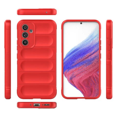 Galaxy A54 Kılıf Esnek TPU Oyuklu Arka Yüzey Tasarımlı Patinda Etnik Silikon Kapak