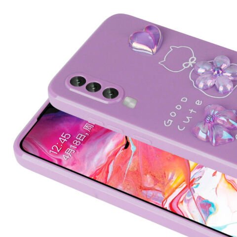 Galaxy A70 Kılıf Kabartma Figürlü Parlak Patinda Toys Silikon Kapak