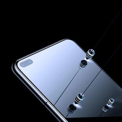 Oppo Reno 4 Lite Patinda Kenarları Kırılmaya Dayanıklı Cam Ekran Koruyucu