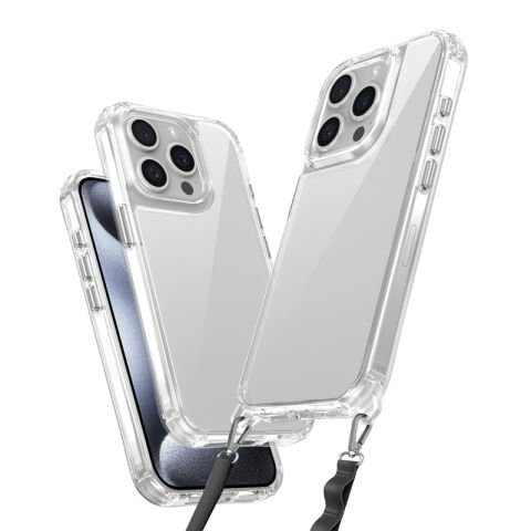Apple iPhone 15 Pro Kılıf Airbagli Takılabilir Askı Aparatlı Patinda Snap Silikon Kapak