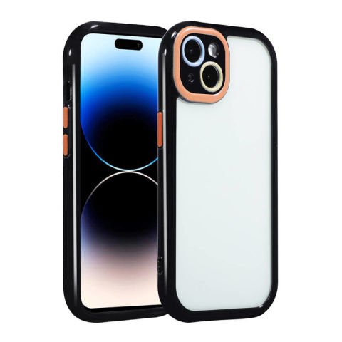 Apple iPhone 13 Kılıf Kamera Korumalı Renkli Kenar ve Çerçeve Tasarımlı Patinda Vitamin Kapak