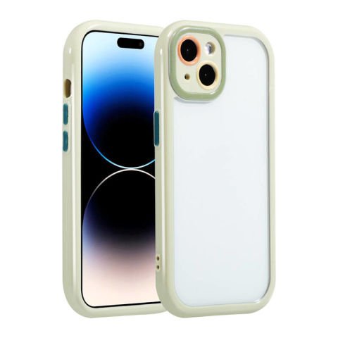 Apple iPhone 13 Kılıf Kamera Korumalı Renkli Kenar ve Çerçeve Tasarımlı Patinda Vitamin Kapak