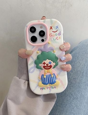 Apple İphone Kabartmalı Happy Kılıf