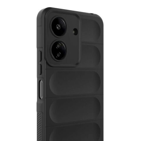 Xiaomi Redmi 13C Kılıf Esnek TPU Oyuklu Arka Yüzey Tasarımlı Patinda Etnik Silikon Kapak
