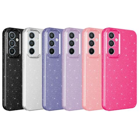 Galaxy A14 Kılıf Kamera Korumalı Simli Lüks Patinda Koton Kapak