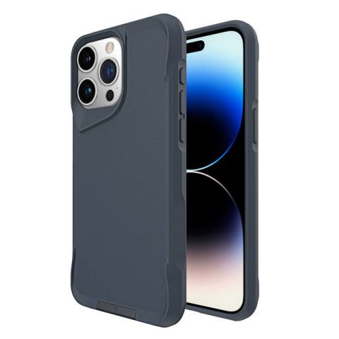 Apple iPhone 15 Pro Max Kılıf Patinda Airbag Kenarlı T-Max Mat Standlı Kapak