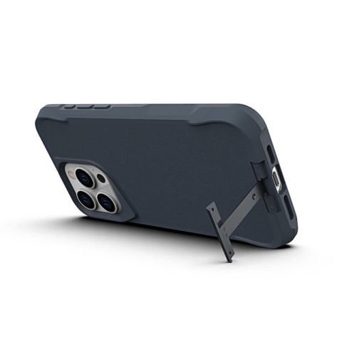 Apple iPhone 15 Pro Max Kılıf Patinda Airbag Kenarlı T-Max Mat Standlı Kapak