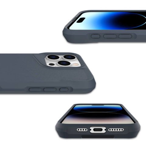 Apple iPhone 15 Pro Max Kılıf Patinda Airbag Kenarlı T-Max Mat Standlı Kapak