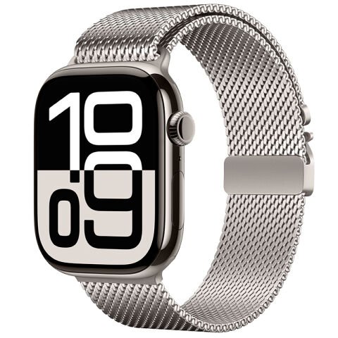Apple Watch 10 46mm Patinda KRD-121 Metal Hasır Kordon