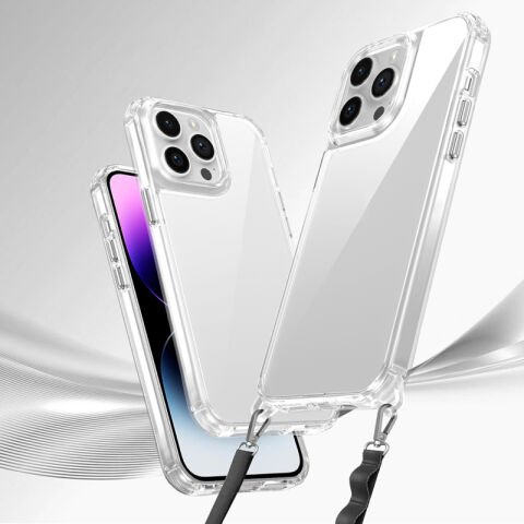 Apple iPhone 14 Pro Max Kılıf Airbagli Takılabilir Askı Aparatlı Patinda Snap Silikon Kapak