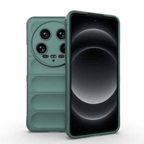 Xiaomi Mi 14 Ultra Kılıf Esnek TPU Oyuklu Arka Yüzey Tasarımlı Patinda Etnik Silikon Kapak