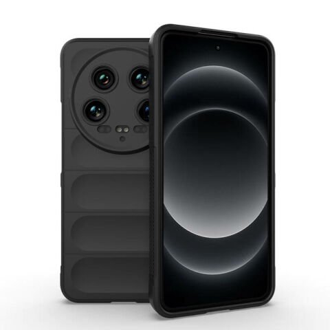 Xiaomi Mi 14 Ultra Kılıf Esnek TPU Oyuklu Arka Yüzey Tasarımlı Patinda Etnik Silikon Kapak