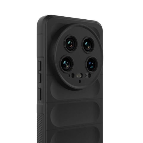 Xiaomi Mi 14 Ultra Kılıf Esnek TPU Oyuklu Arka Yüzey Tasarımlı Patinda Etnik Silikon Kapak