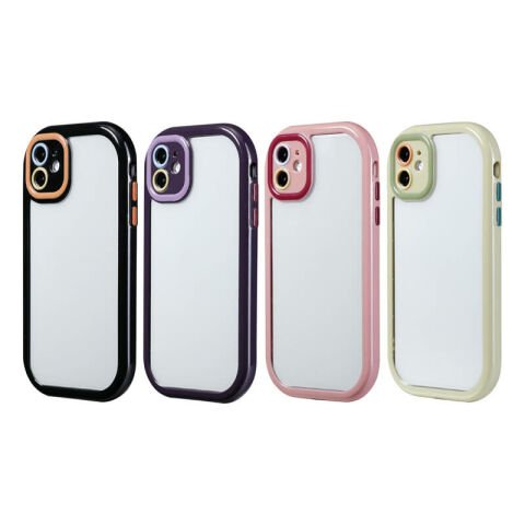 Apple iPhone 11 Kılıf Kamera Korumalı Renkli Kenar ve Çerçeve Tasarımlı Patinda Vitamin Kapak