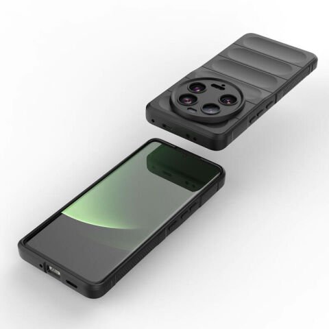 Xiaomi Mi 13 Ultra Kılıf Esnek TPU Oyuklu Arka Yüzey Tasarımlı Patinda Etnik Silikon Kapak