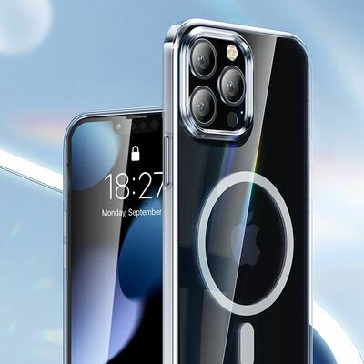 Apple iPhone 13 Pro Max Kılıf Benks Crystal Series With Magnetic Clear Kapak