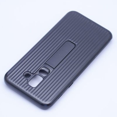 Galaxy A6 Plus 2018 Kılıf Patinda Wave Standlı Mıknatıslı Kapak