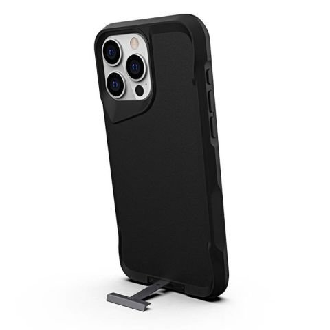 Apple iPhone 15 Pro Kılıf Patinda Airbag Kenarlı T-Max Mat Standlı Kapak