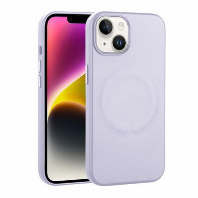 Apple iPhone 14 Plus Kılıf PU Deri Magsafe Wireless Şarj Özellikli Patinda Derix Kapak