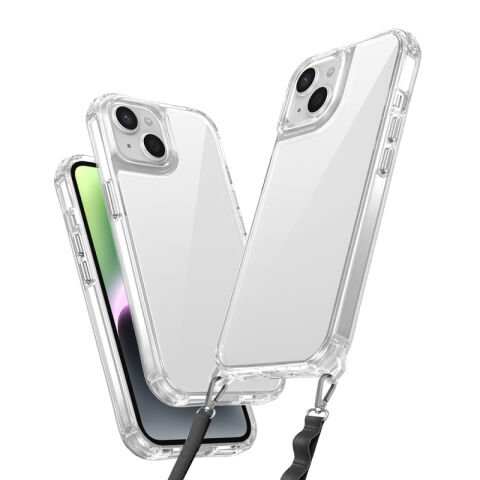 Apple iPhone 13 Kılıf Airbagli Takılabilir Askı Aparatlı Patinda Snap Silikon Kapak