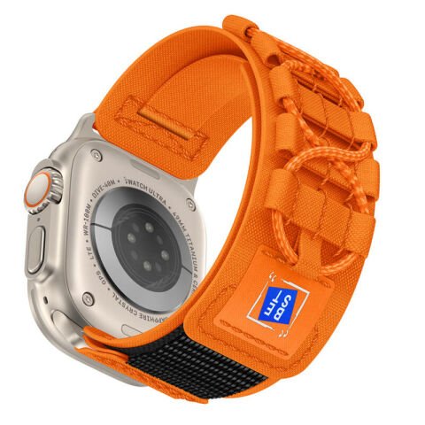 Apple Watch 7 45mm Patinda KRD-99 Hasır Kordon