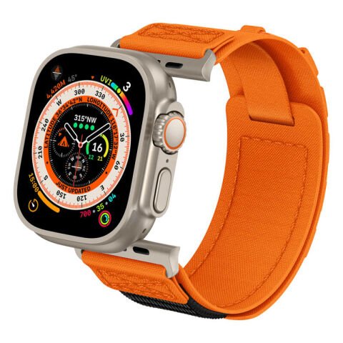 Apple Watch 7 45mm Patinda KRD-99 Hasır Kordon