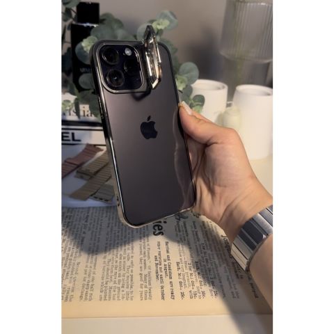 iPhone Kamera Stantlı Mika Kılıf