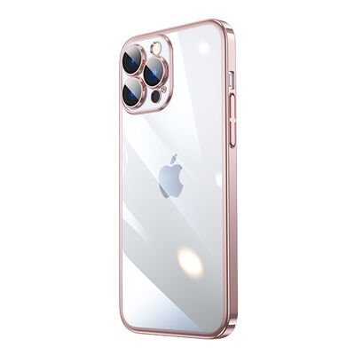 Apple iPhone 14 Pro Kılıf Sert PC Renkli Çerçeveli Patinda Riksos Kapak