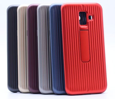 Galaxy A6 2018 Kılıf Patinda Wave Standlı Mıknatıslı Kapak
