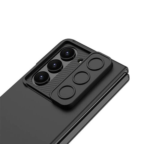Galaxy Z Fold 5 Kılıf Kamera Korumalı Patinda Kıpta Sürgülü Kapak