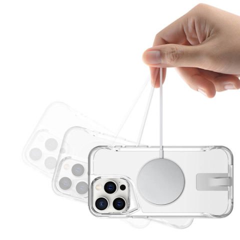 Apple iPhone 15 Pro Max Kılıf Magsafe Şarj Özellikli Patinda T-Max Standlı Kapak