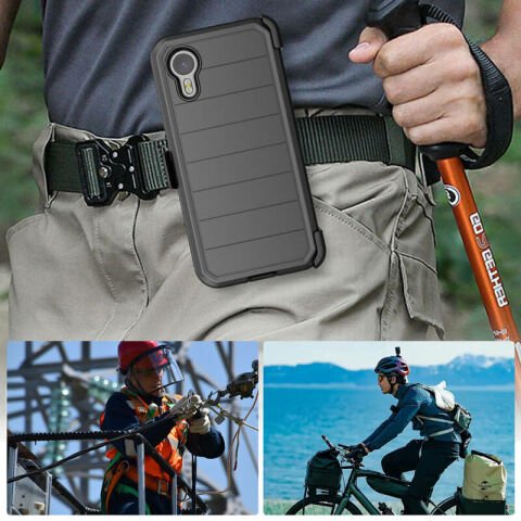 Galaxy XCover7 Pro Kılıf Patinda Double Clip Kapak