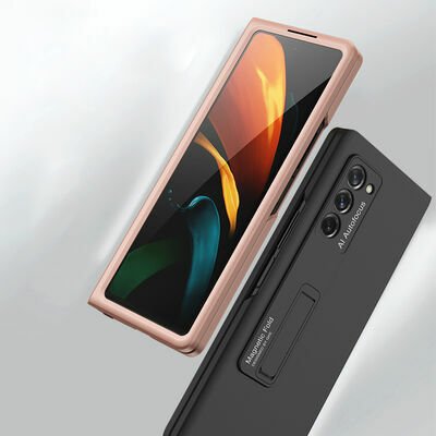 Galaxy Z Fold 2 Kılıf Patinda Z-Stand Kılıf