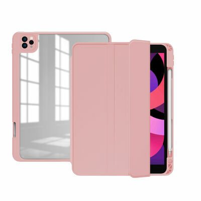 Apple iPad Pro 11 2021 (3.Nesil) Kılıf Patinda Nort Arkası Şeffaf Standlı Kılıf