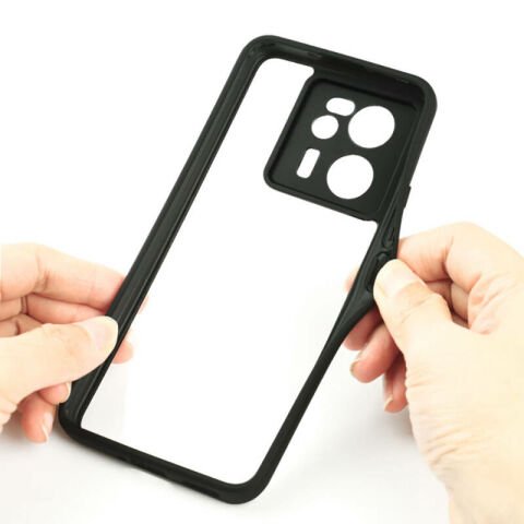 Xiaomi Mi 13T Kılıf Kamera Korumalı Şeffaf Arka Yüzey Patinda New Roll Kapak