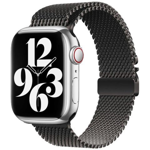 Apple Watch 44mm Patinda KRD-121 Metal Hasır Kordon