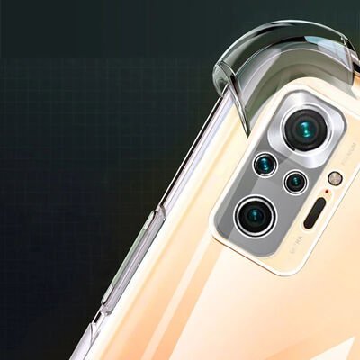 Xiaomi Redmi Note 10 Pro Kılıf Patinda Kamera Korumalı Nitro Anti Shock Silikon